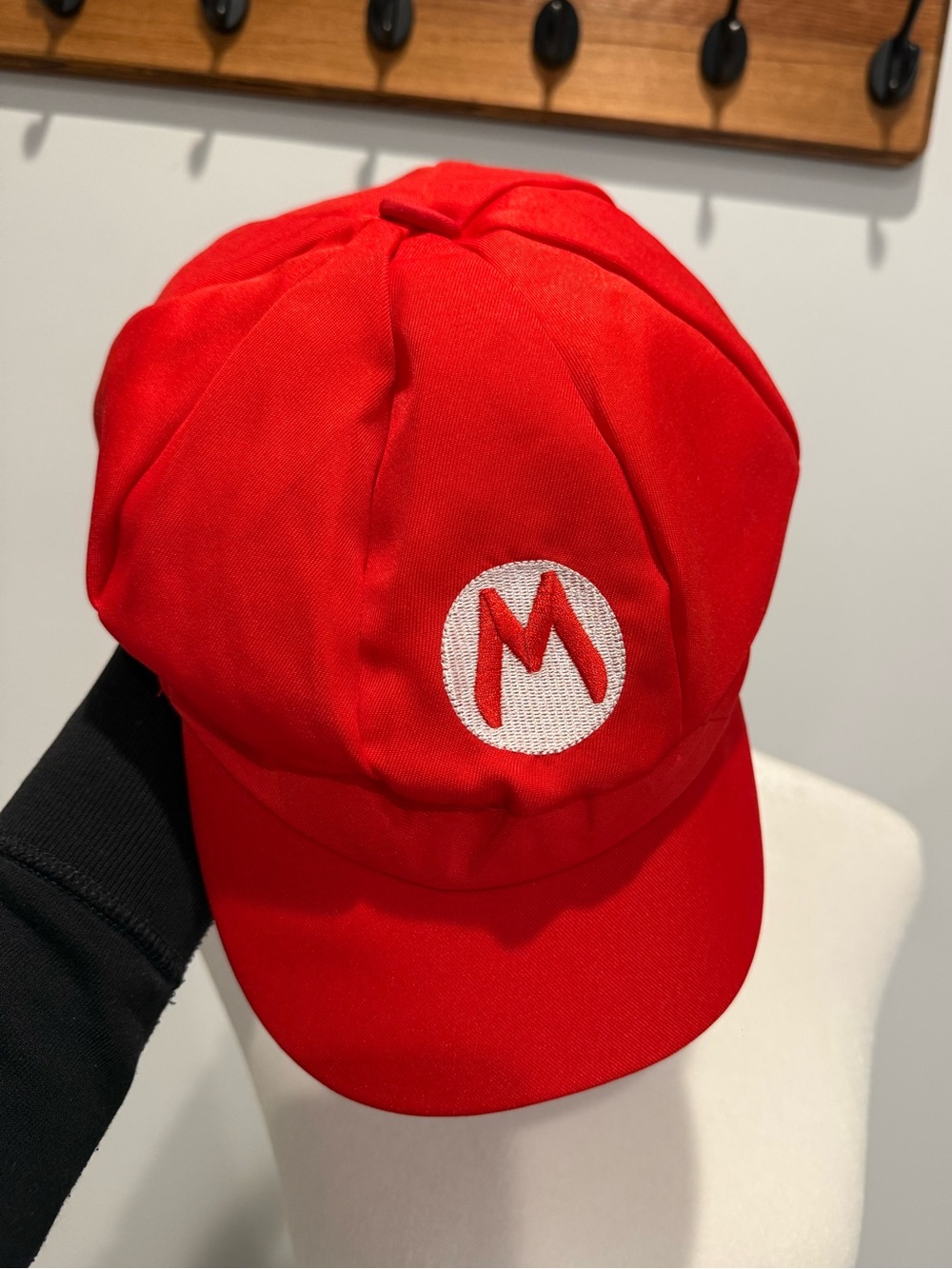 Mario Character Cap with Embroidered 'M'